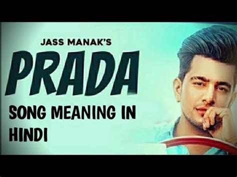 prada shades meaning in hindi|prada meaning .